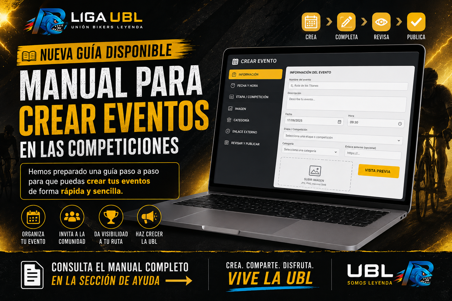 MANUAL CREACION DE EVENTOS